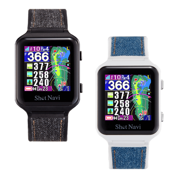 ショットナビ AIR EX 腕時計型 ゴルフ用GPS距離測定器 ブラック