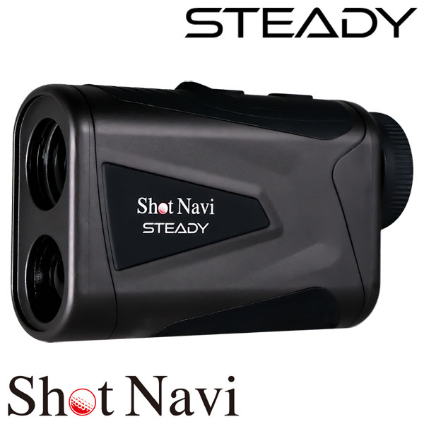 ショットナビ STEADY ゴルフ用レーザー距離計 ブラック