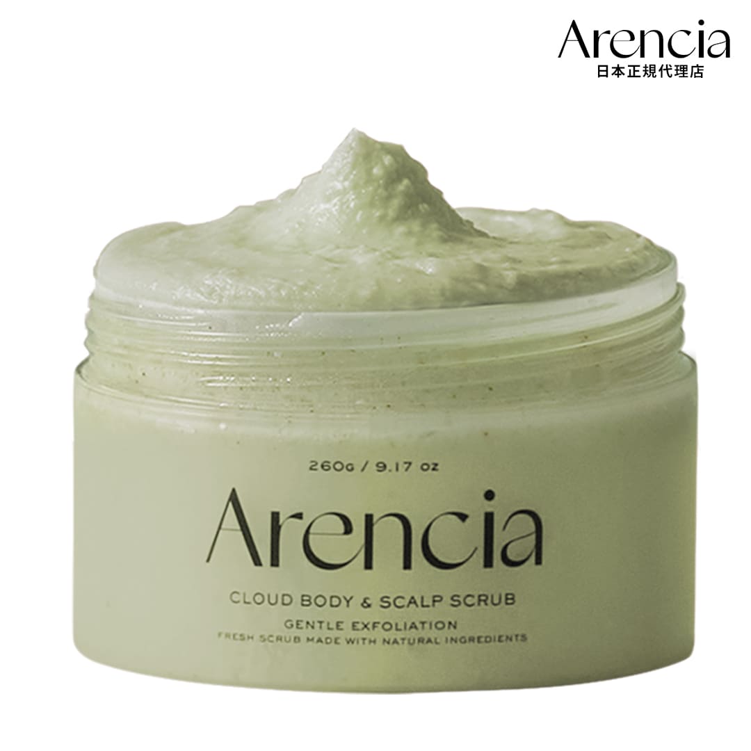 Arencia フレッシュクラウドスクラブ ゼラニウム&プリムローズ 260g