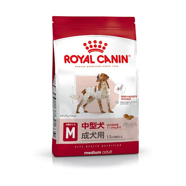 ロイヤルカナン ミディアム アダルト（中型犬専用フード 成犬用） 4kg