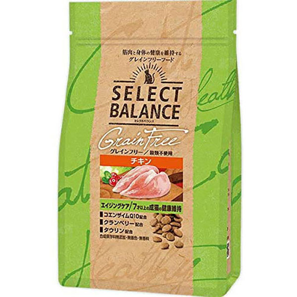 セレクトバランス グレインフリー キャット エイジングケア チキン 7才以上の成猫用 1.6kg