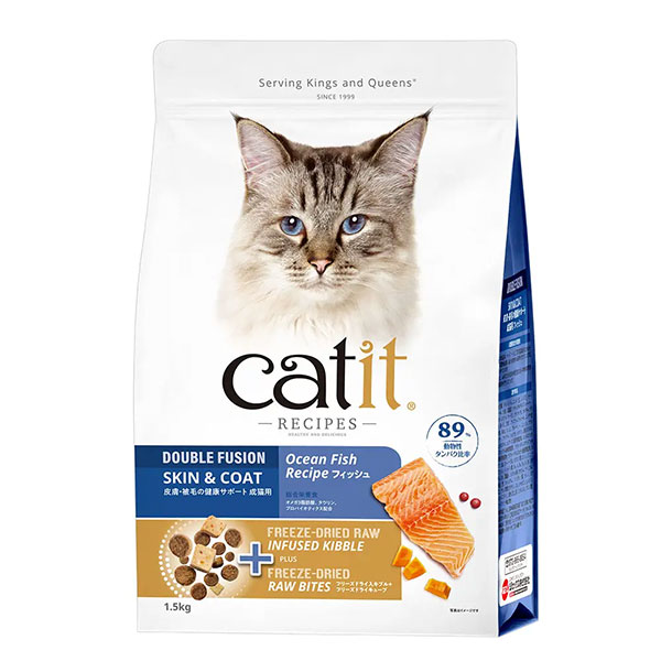 Catit レシピーズ 被毛ケア フィッシュ 1.5kg