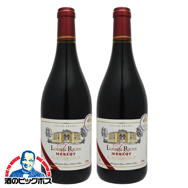 赤ワイン フランス ミディアムボディ ルシアン リグイ メルロー 750ml×2本(002)『OMS』