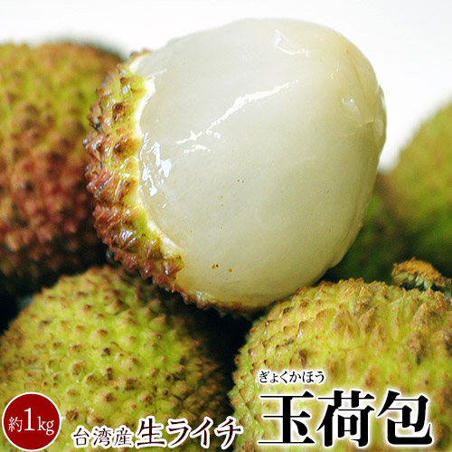 【5/25から出荷開始】生ライチ 玉荷包（ぎょっかほう） 台湾産 約1kg（40‐50個程度）※冷蔵