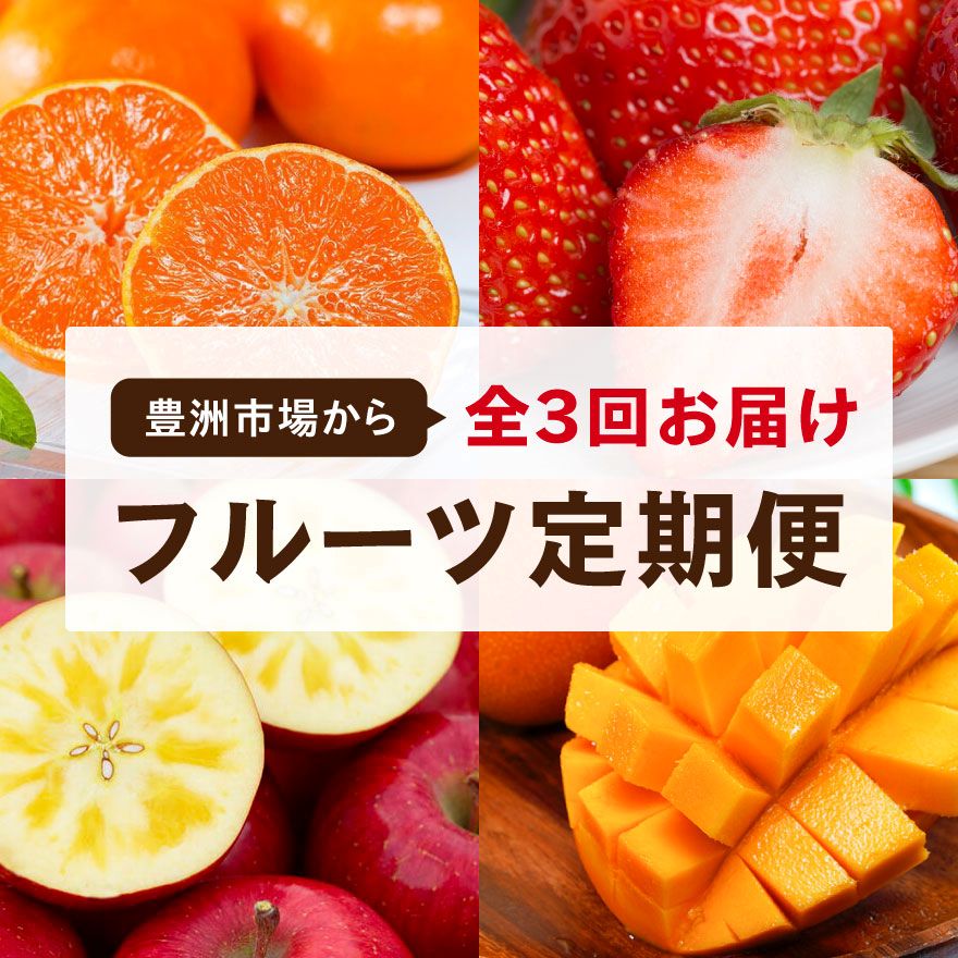 目利き人厳選！旬のフルーツ定期便「全3回お届けコース」※常温または冷蔵