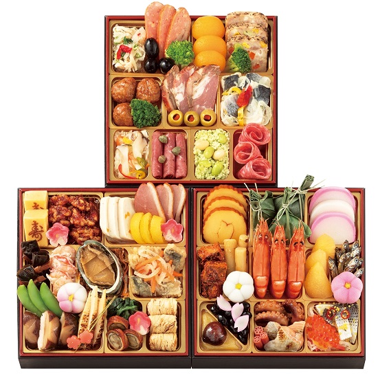 冷凍おせち3人前【大丸・松坂屋おすすめおせち料理】大丸・松坂屋オリジナル厳選F「ちぐさ」和洋風三段【販売終了日：2025年12月10日】