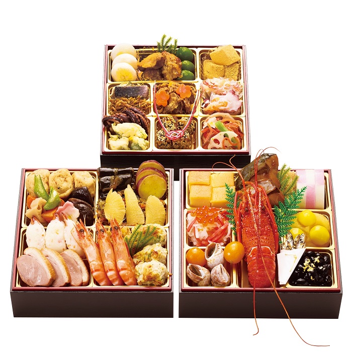 冷凍おせち3人前【大丸・松坂屋おすすめおせち料理】祇おん江口監修「葵」和風三段重【販売終了日：2025年12月10日】