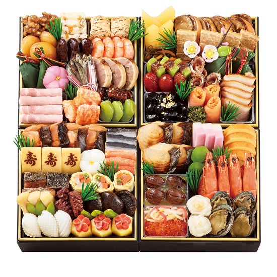 冷凍おせち4人前【大丸・松坂屋おすすめおせち料理】大丸・松坂屋オリジナル厳選D「こはる」 和洋風与段【販売終了日：2025年12月10日】