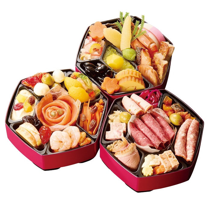 冷凍おせち2人前【大丸・松坂屋おすすめおせち料理】銀座花蝶「ほのか」和洋風三段【販売終了日：2025年12月10日】