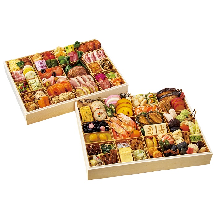 冷凍おせち3～4人前【大丸・松坂屋おすすめおせち料理】京都清水五条「ほった」監修 100品目おせち　和洋風二段【販売終了日：2025年12月10日】