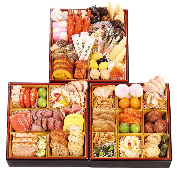 冷凍おせち3人前【大丸・松坂屋おすすめおせち料理】ANAクラウンプラザホテル神戸 和洋中華三段重【販売終了日：2025年12月10日】