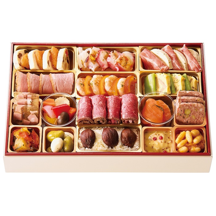 冷凍おせち3人前【大丸・松坂屋おすすめおせち料理】銀座ポルトファーロ　洋風一段重【販売終了日：2025年12月10日】