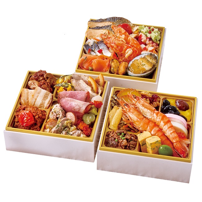 冷凍おせち2人前【大丸・松坂屋おすすめおせち料理】銀座トトキ監修　銀座トトキ　和洋風三段【販売終了日：2025年12月10日】