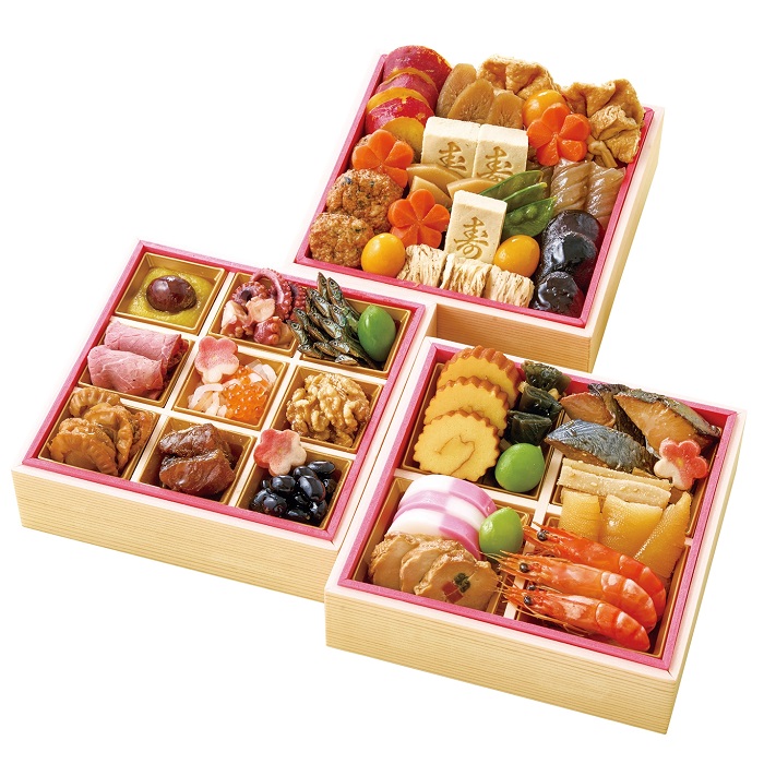 冷凍おせち3人前【大丸・松坂屋おすすめおせち料理】京都「洙樂庵」減塩おせち　和風三段【販売終了日：2025年12月10日】