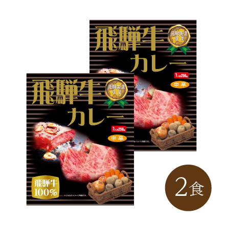 覇楼館・飛騨牛カレー (2食)　中部地方 岐阜県 美食うまいもん市場