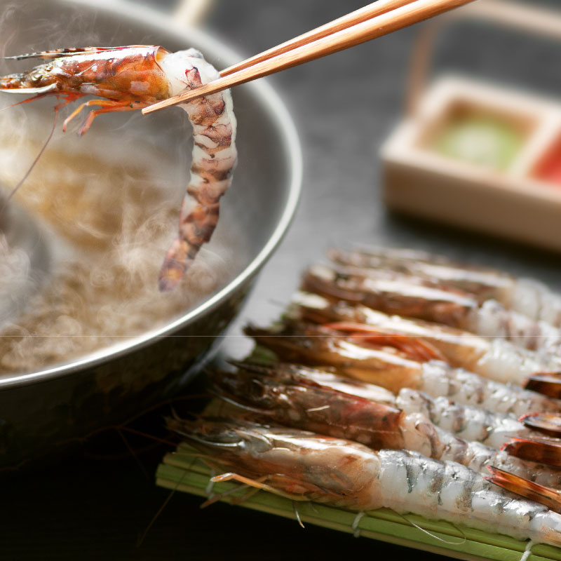 大分県産車海老のしゃぶしゃぶセット