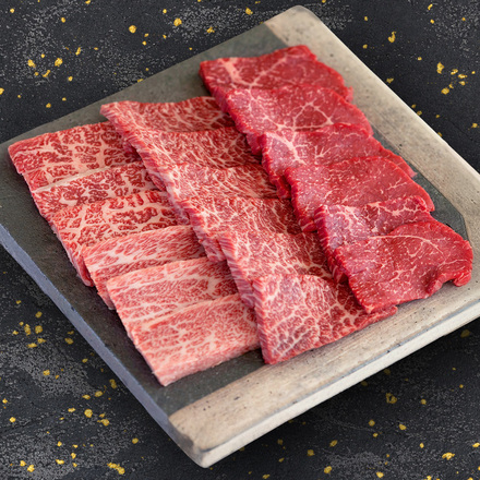 鳥取和牛 上ロース・特上カルビ・希少部位焼肉食べ比べ 600g