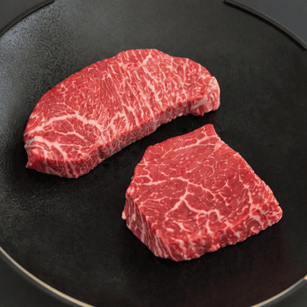 黒毛和牛 ステーキ 2種 （リブロース、上モモ） 200g