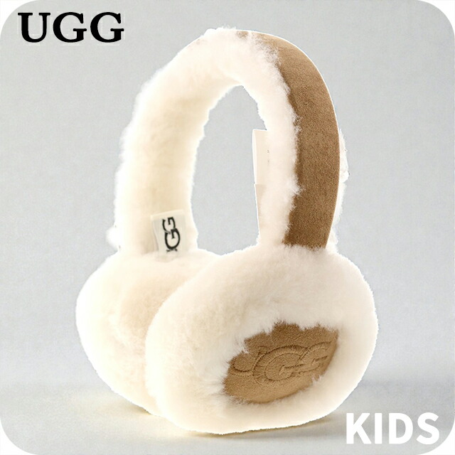 アグ イヤーマフ キッズ ブランド UGG キッズ エンブロイダリーロゴイヤーマフ 耳当て ロゴ 103188 Chestnut 小物