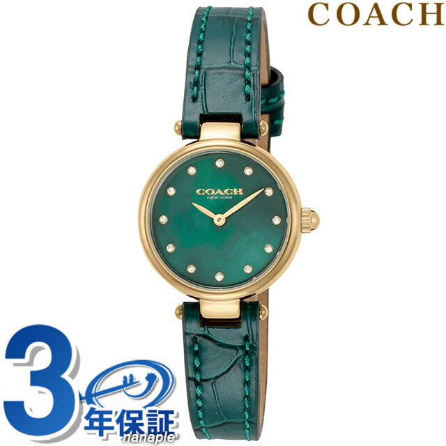 コーチ パーク クオーツ 腕時計 レディース 革ベルト COACH 14503534 アナログ グリーンシェル グリーン