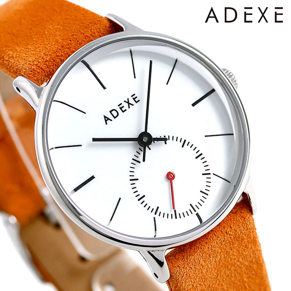 アデクス ADEXE 時計 スイートコレクション 33mm 1870B-07-JP18MAR プチ 腕時計 オレンジ ブランド おしゃれ 防水 プレゼント 男性 実用的