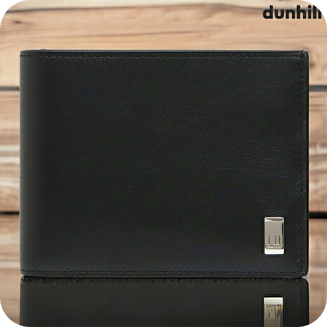 ダンヒル 二つ折り財布 コンパクト メンズ dunhill Sidecar 革 レザー 小銭入れあり 19F2F32AT001R ブラック ウォレット ブランド 高級 おしゃれ プレゼント 実用的