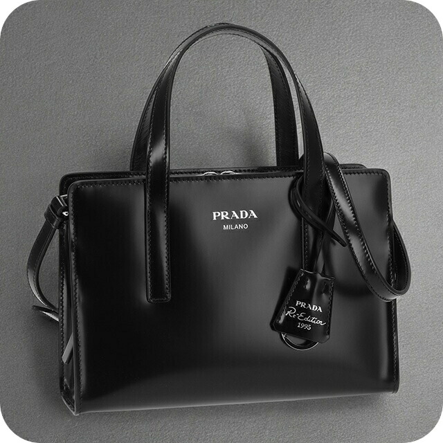 プラダ ハンドバッグ レディース ブランド PRADA レザー 1BA357 ブラック