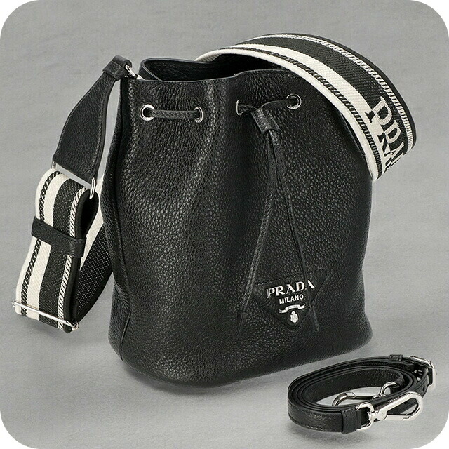 プラダ ショルダーバッグ レディース ブランド PRADA 1BE060 ブラック