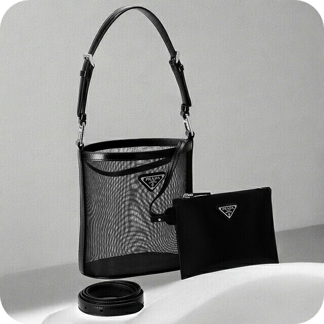 プラダ ハンドバッグ レディース ブランド PRADA 1BE061 ブラック