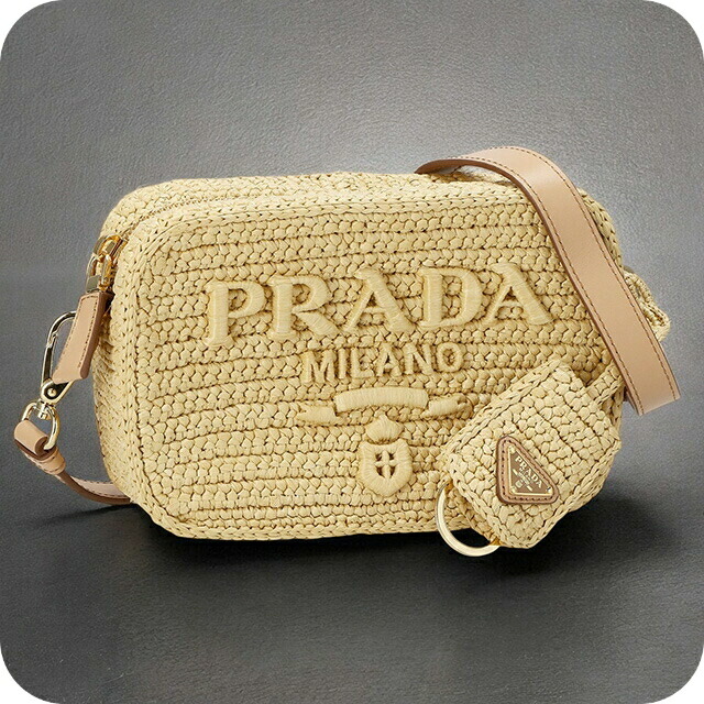 プラダ ショルダーバッグ レディース ブランド PRADA 1BH196 ナチュラルベージュ