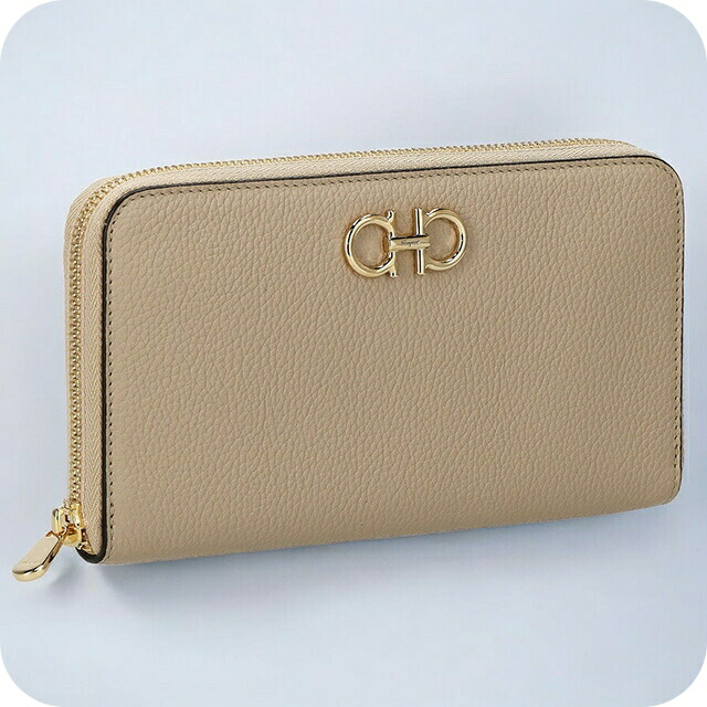 フェラガモ 長財布 レディース Ferragamo 220405CALF DAINO 758 663 ベージュ ウォレット ブランド 高級 おしゃれ プレゼント 実用的