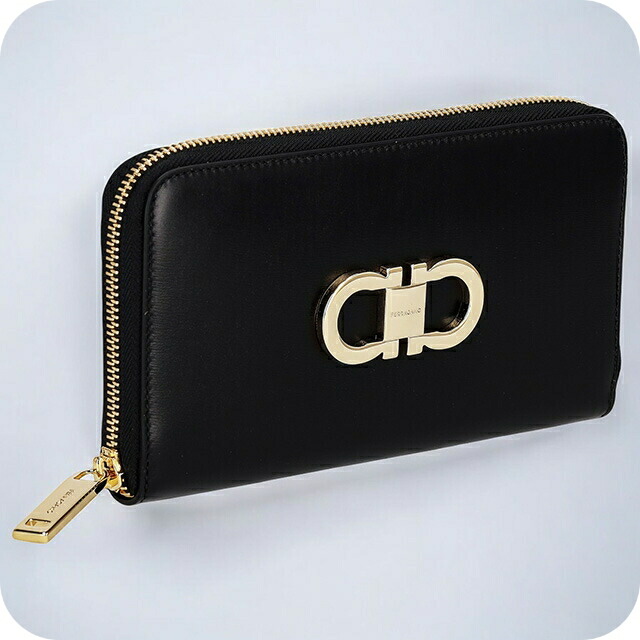 フェラガモ 長財布 レディース Ferragamo 220626CALF NER 770 772 ブラック ウォレット ブランド 高級 おしゃれ プレゼント 実用的