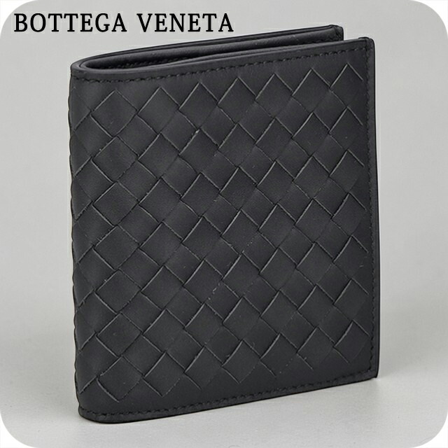 ボッテガ・ヴェネタ 二つ折り財布 二折財布 メンズ ブランド BOTTEGA VENETA 222338-V47W1 2015 ダークグレー ウォレット 高級 おしゃれ プレゼント 実用的