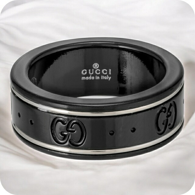 グッチ リング メンズ レディース ブランド GUCCI 225985-I19A1 ブラック