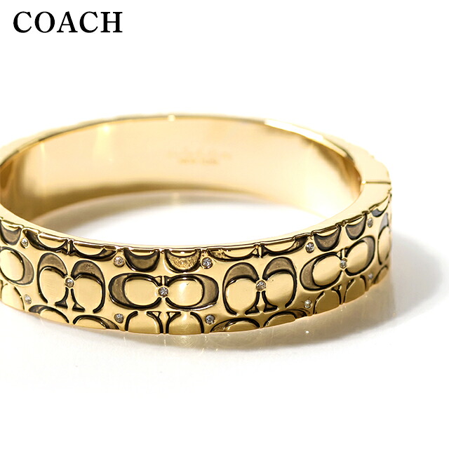 コーチ バングル レディース COACH ロゴ 341902GLD230 ゴールド アクセサリー 腕輪 ジュエリー ブランド 高級 おしゃれ プレゼント 女性 実用的 かわいい