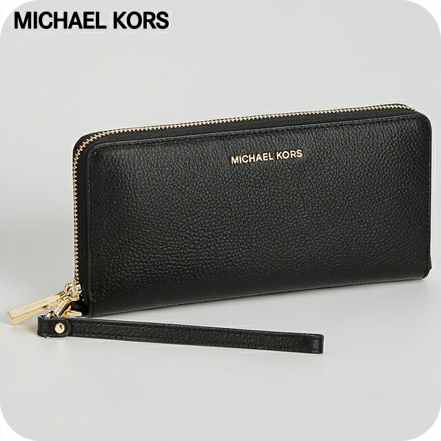 マイケル・コース 長財布 メンズ レディース ブランド MICHAEL KORS レザー PHILIPPINES 34F9GM9E9L 001 ブラック