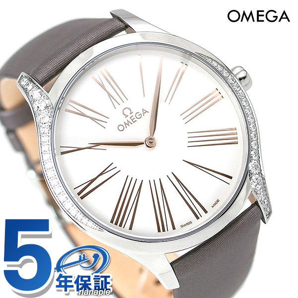 オメガ デビル トレゾア 39mm ダイヤモンド レディース 腕時計 428.17.39.60.02.001 OMEGA シルバー グレー 高級 ブランド おしゃれ 防水 軽い 華奢 プレゼント 女性 実用的