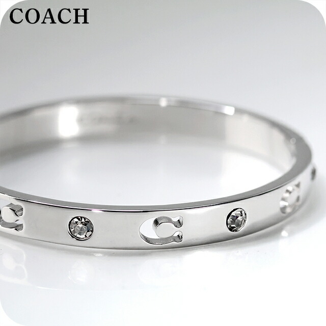 コーチ バングル レディース ブランド COACH ロゴ 440616RHO030 シルバー アクセサリー