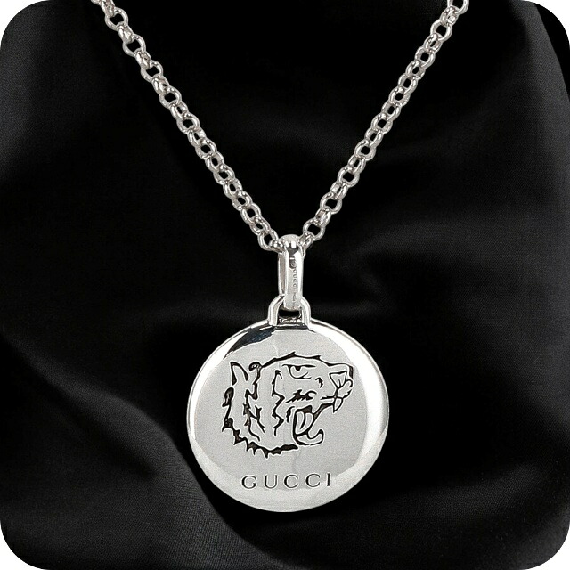 グッチ ネックレス メンズ レディース ブランド GUCCI 455541-J8400 シルバー