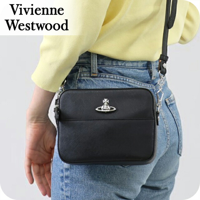 ヴィヴィアン ウエストウッド ショルダーバッグ レディース ブランド Vivienne Westwood 48020008U L008V N401 ブラック ビビアン 斜めがけ 高級 おしゃれ プレゼント 女性 実用的 かわいい