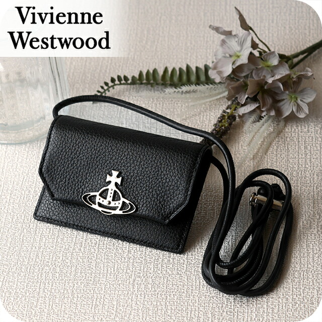 ヴィヴィアン ウエストウッド カードケース コンパクト レディース ブランド Vivienne Westwood ロゴ 5112001BU L001J N401 BLACK ビビアン 定期入れ 高級 おしゃれ プレゼント 実用的