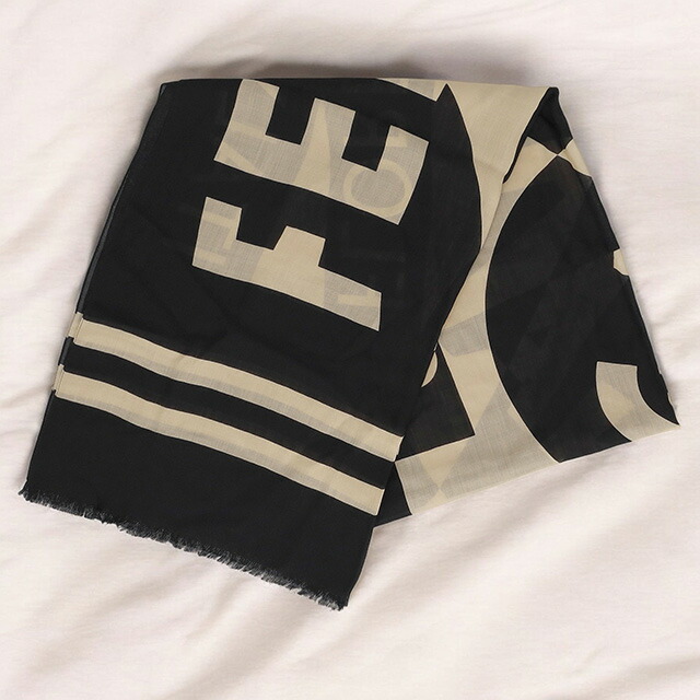 フェラガモ ストール メンズ レディース ブランド Ferragamo 520122 ブラック／ベージュ