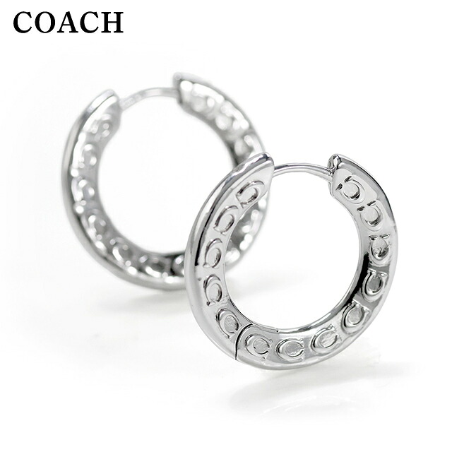 コーチ ピアス レディース ブランド COACH フープ 両耳用 541370RHO030 シルバー アクセサリー