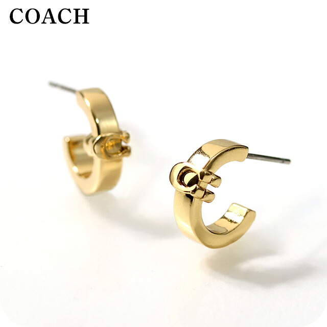 コーチ ピアス レディース COACH ロゴ スタッド 両耳用 560724GLD710 ゴールド アクセサリー ジュエリー ブランド 高級 おしゃれ プレゼント 女性 実用的 かわいい