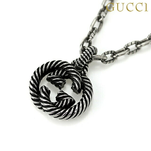 グッチ ネックレス インターロッキングG sterling silver ユニセックス メンズ レディース 604155 J8400 0811 GUCCI シルバー