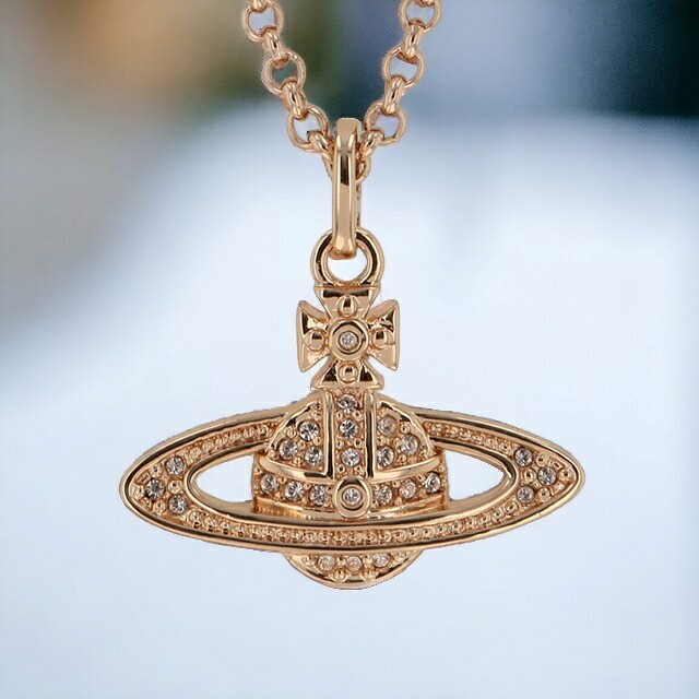 ヴィヴィアン ウエストウッド ネックレス Vivienne Westwood ミニバスレリーフ ペンダント メンズ レディース ユニセックス 63020086-G120 ピンクゴールド アクセサリー ギフト プレゼント 実用的