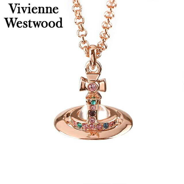 Vivienne Westwood ヴィヴィアンウエストウッド ネックレス レディース ブランド プチオーブ ペンダント メンズ 63020098-G002 ピンクゴールド アクセサリー 記念日 誕生日プレゼント 女性 ギフト プレゼント 実用的