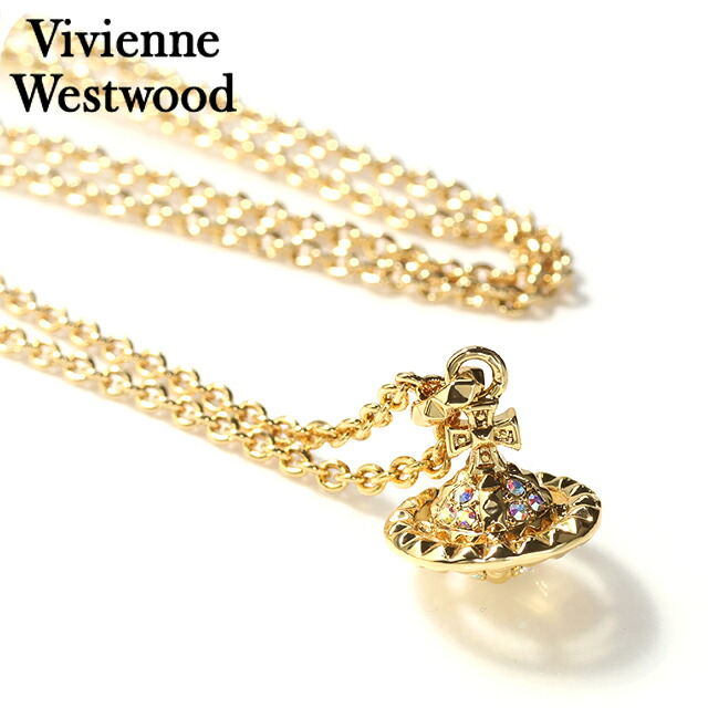 ヴィヴィアン ウエストウッド ネックレス メンズ レディース ブランド Vivienne Westwood メイフェアスモールオーブ 630203EF-02R115 ゴールド アクセサリー ビビアン ジュエリー ブランド 高級 おしゃれ プレゼント 実用的 ペア