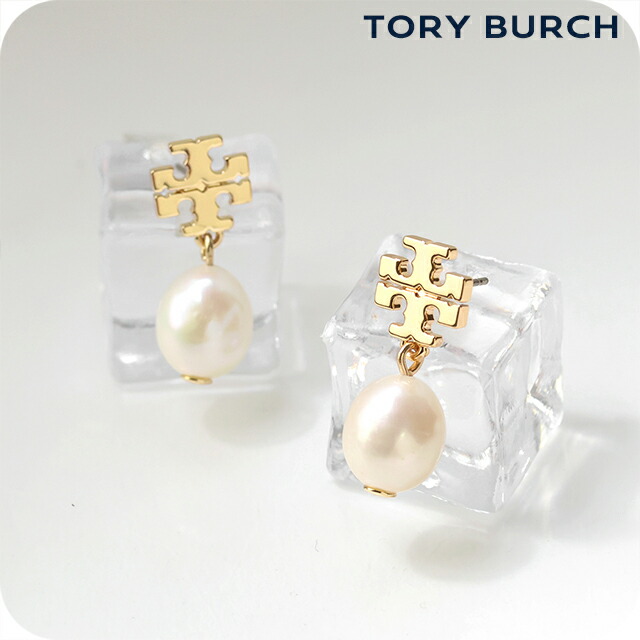 トリーバーチ ピアス レディース ブランド TORY BURCH KIRA PEARL DROP EARRING スタッド 両耳用 65156-709 Tory Gold アクセサリー