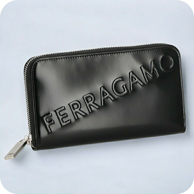 フェラガモ 長財布 メンズ Ferragamo 661212CALF NER 764 219 ブラック ウォレット ブランド 高級 おしゃれ プレゼント 実用的
